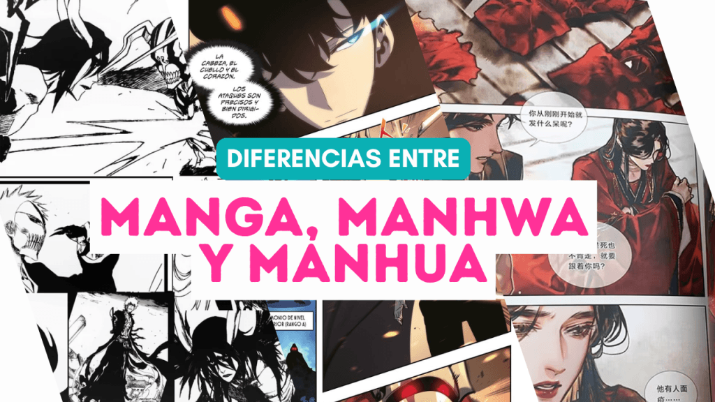 diferencia entre Manga Manhwa y Manhua imagen